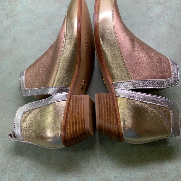 LuLaRoe Metallic Copper Leather Ankle Boots Size 7.5 - Picture 6 of 10